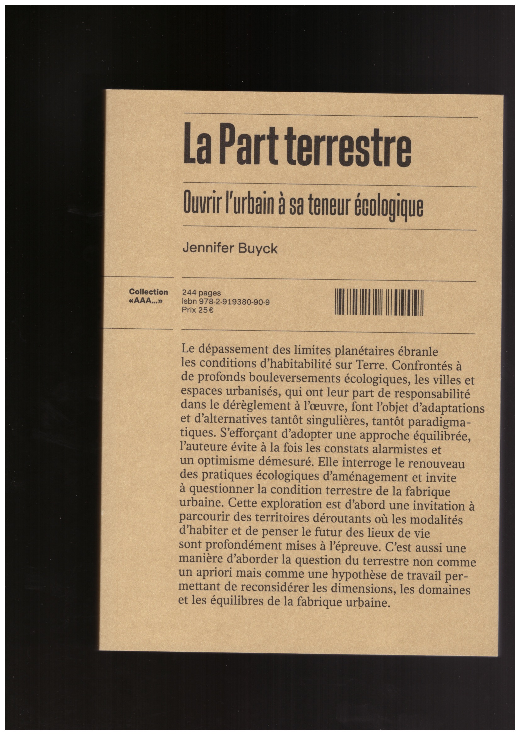 BUYCK, Jennifer - La part terrestre